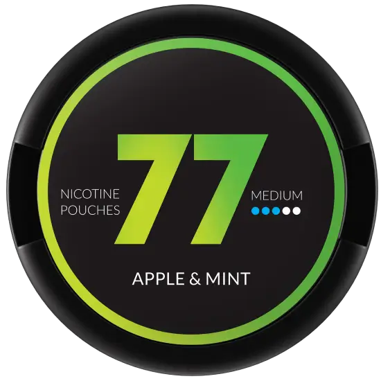 77 Apple Mint 10.4mg nicotine pouches can