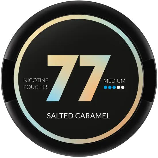77 Salted Caramel 10.4mg nicotine pouches can