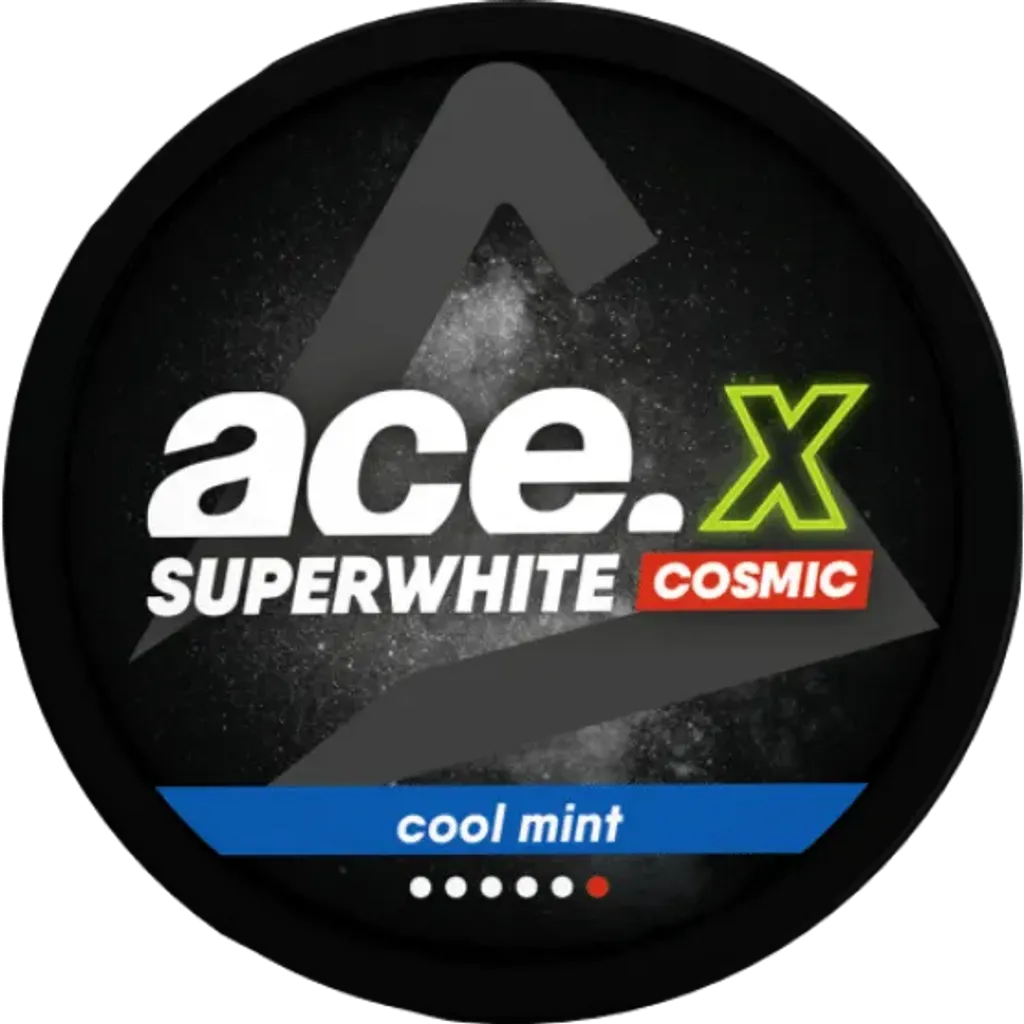 ACE X Cosmic Cool Mint 11.5mg nicotine pouches can