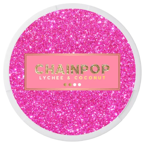 Chainpop Lychee Coconut 5mg nicotine pouches can