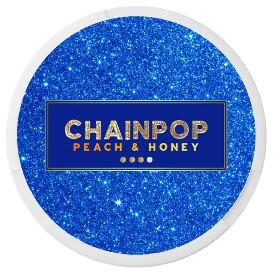 Chainpop Peach Honey 9mg nicotine pouches can