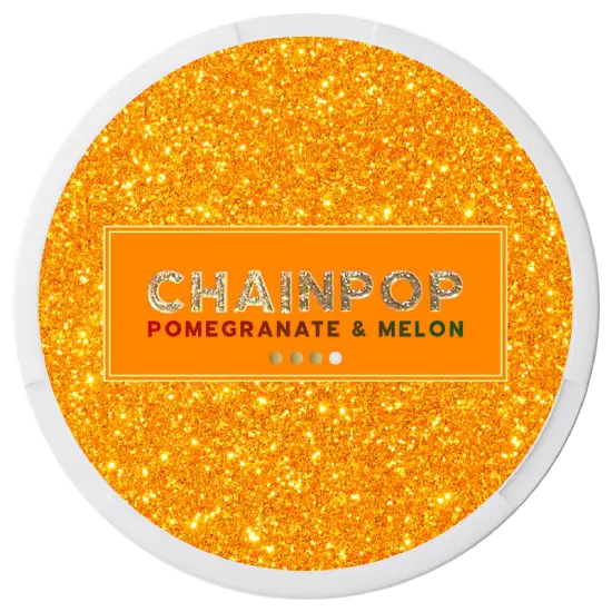 Chainpop Pomegranate Melon 9mg nicotine pouches can