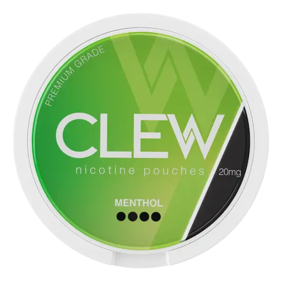 CLEW Menthol 20mg nicotine pouches can