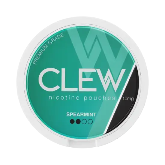 CLEW Spearmint 10mg nicotine pouches can