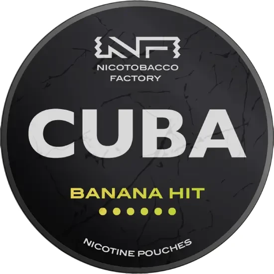 CUBA Black Banana Hit 43mg nicotine pouches can