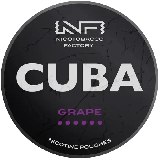CUBA Black Grape 43mg nicotine pouches can