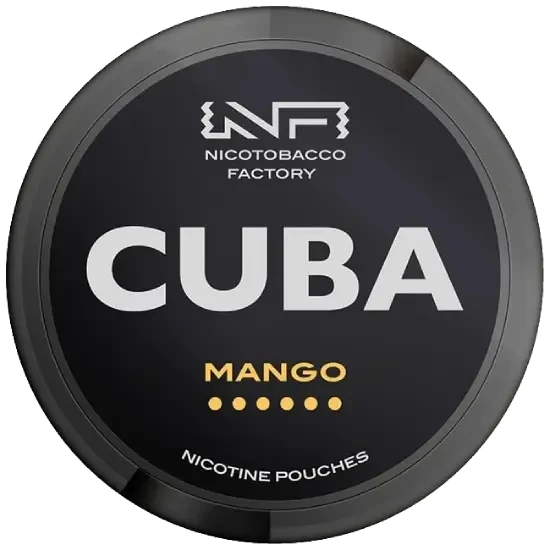 CUBA Black Mango 43mg nicotine pouches can
