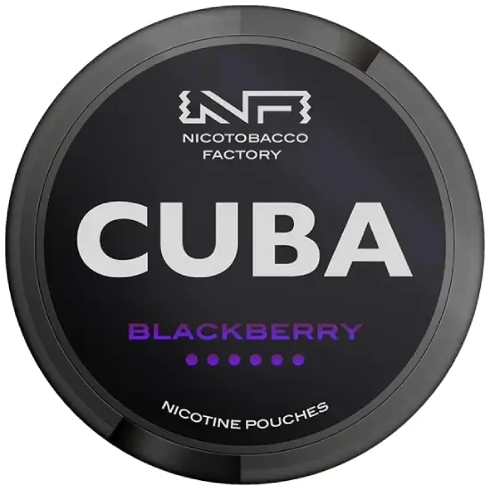 CUBA Blackberry 43mg nicotine pouches can