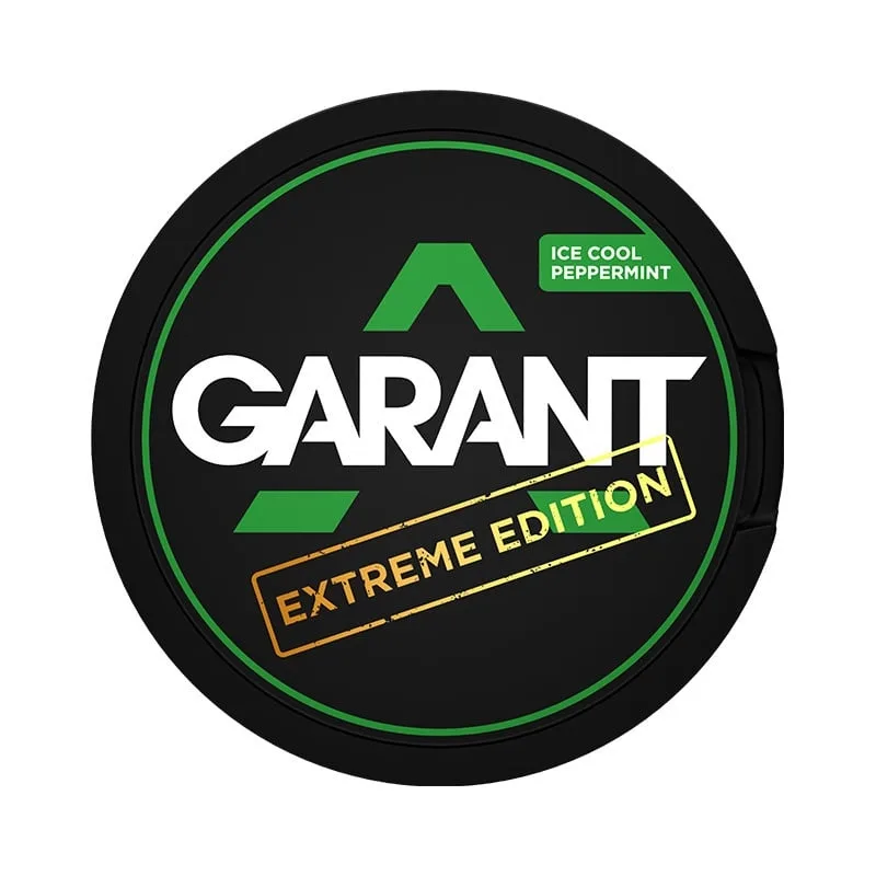 GARANT Extreme Ice Cool Peppermint 25mg nicotine pouches can