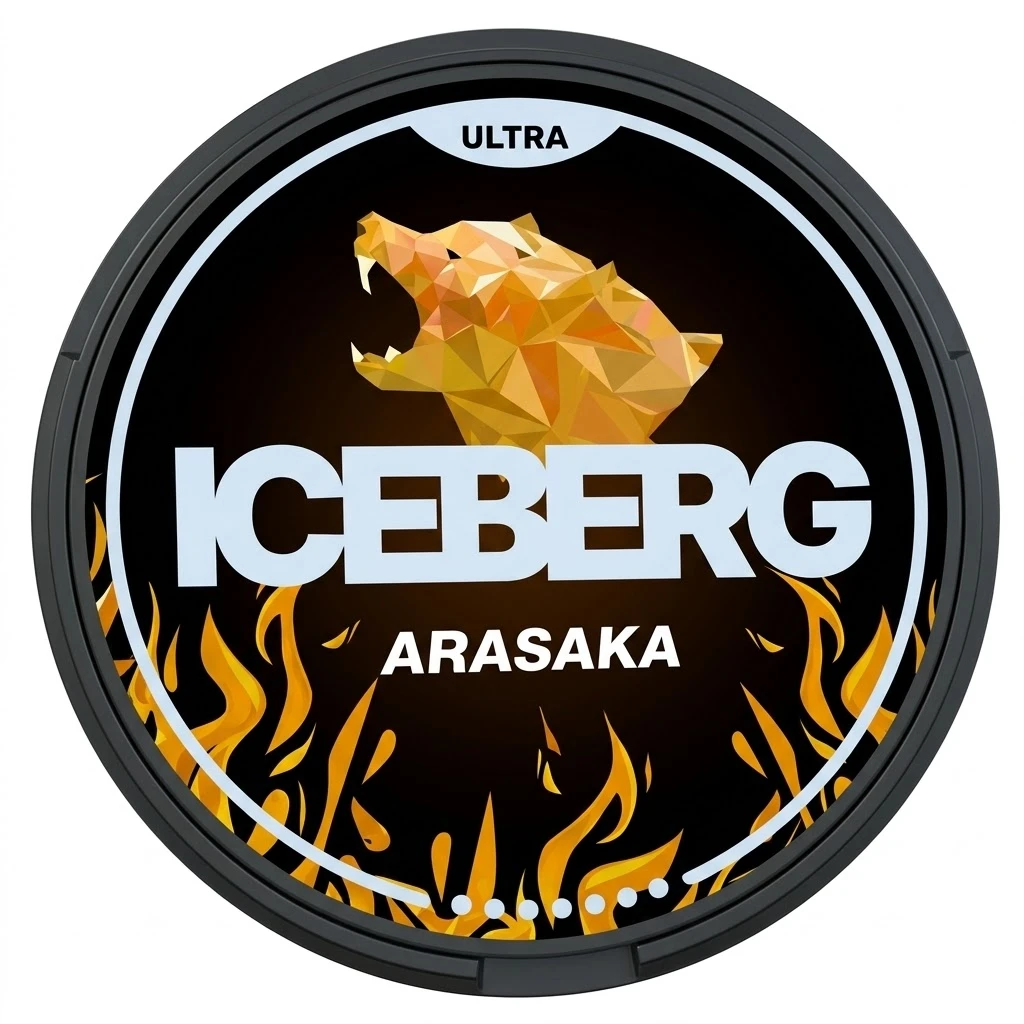 ICEBERG Arasaka 56mg nicotine pouches can