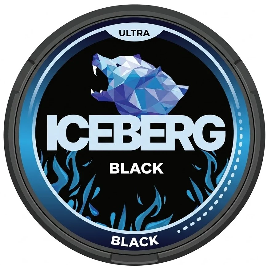 ICEBERG Black 56mg nicotine pouches can