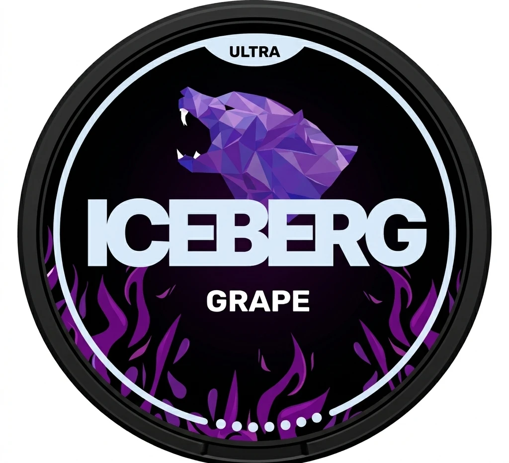 ICEBERG Grape 56mg nicotine pouches can