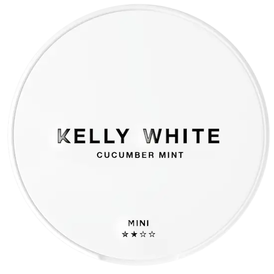 Kelly White Cucumber Mint 5mg nicotine pouches can