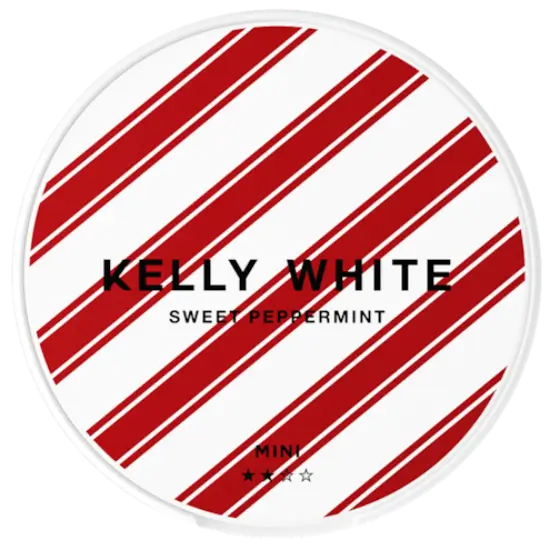 Kelly White Sweet Peppermint 6mg nicotine pouches can