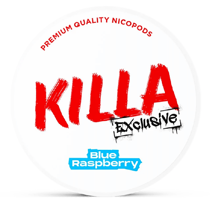 KILLA Blue Raspberry 13.2mg nicotine pouches can
