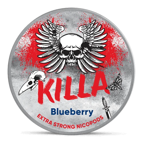 KILLA Blueberry 12.8mg nicotine pouches can