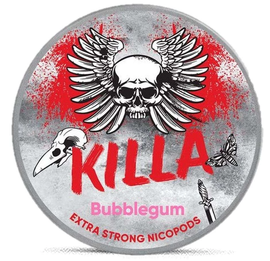 KILLA Bubblegum 12.8mg nicotine pouches can