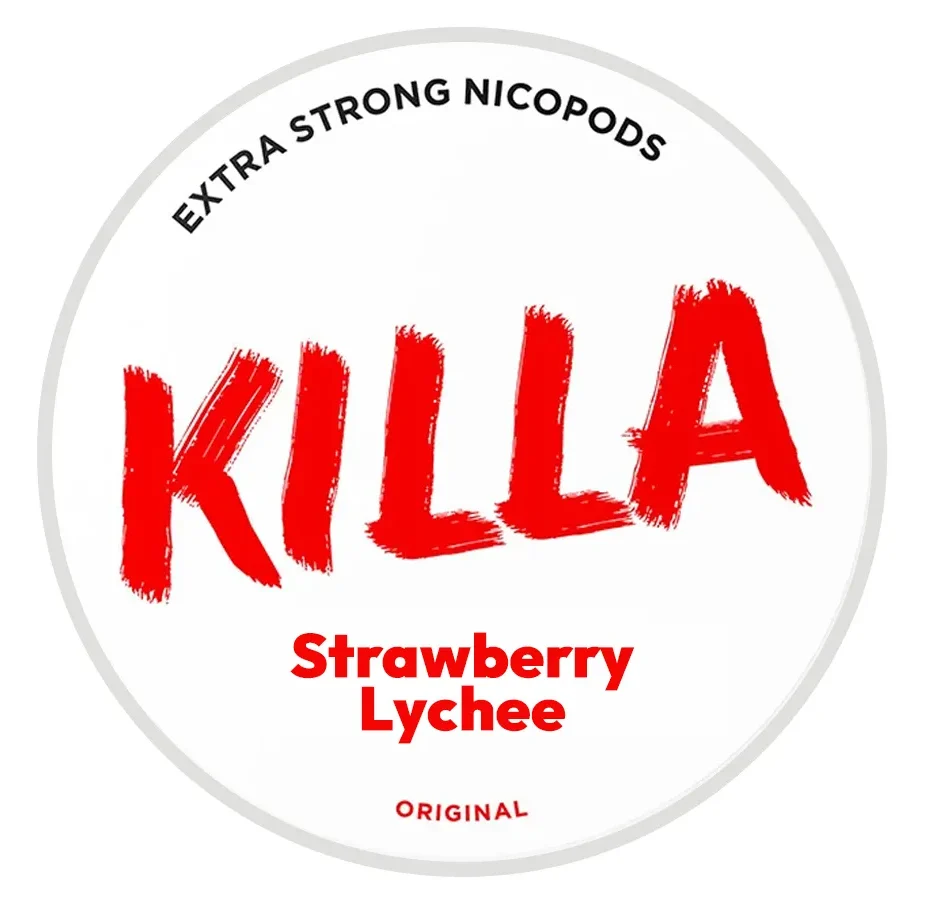 KILLA Strawberry Lychee 12.8mg nicotine pouches can