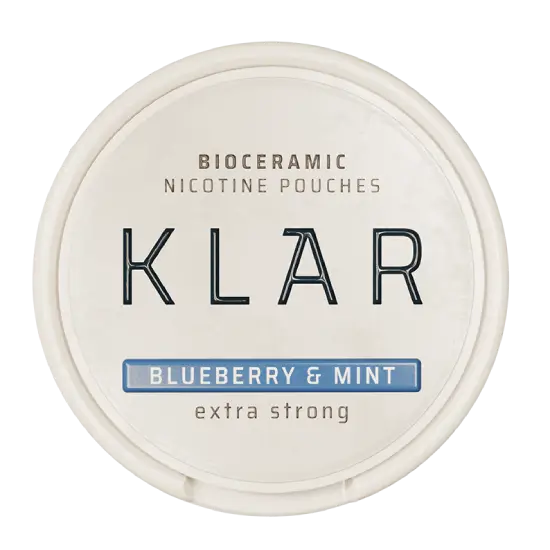 KLAR Blueberry Mint 9mg nicotine pouches can