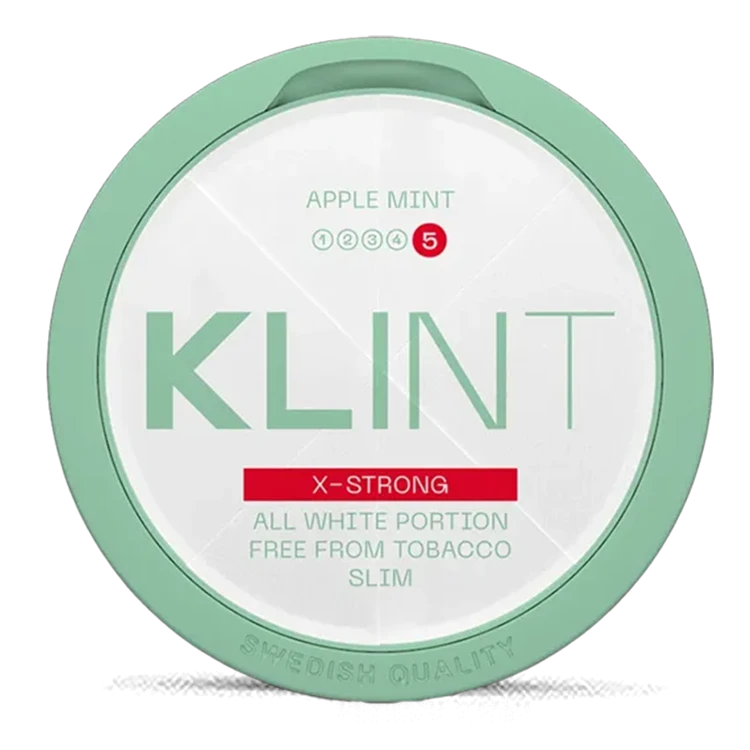 KLINT Apple Mint 14mg nicotine pouches can