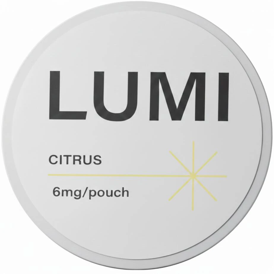 LUMI Citrus 6mg nicotine pouches can