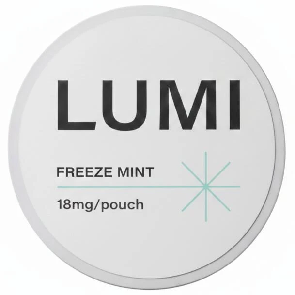 LUMI Freeze Mint 18mg nicotine pouches can