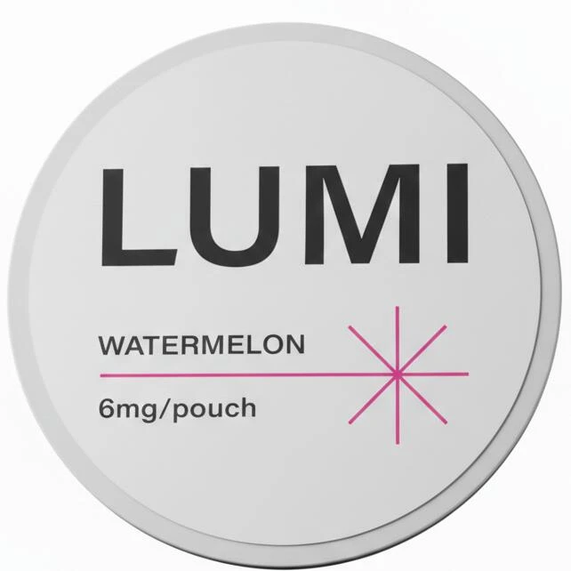 LUMI Watermelon 6mg nicotine pouches can