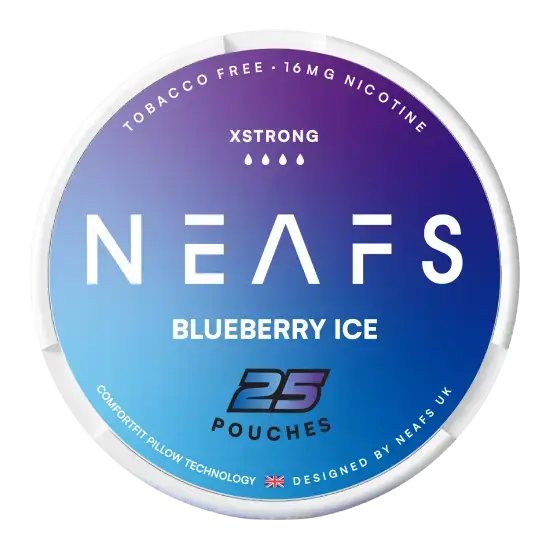 NEAFS Blueberry Ice 16mg nicotine pouches can