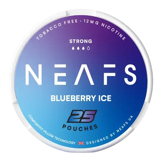 NEAFS Blueberry Ice 12mg nicotine pouches can