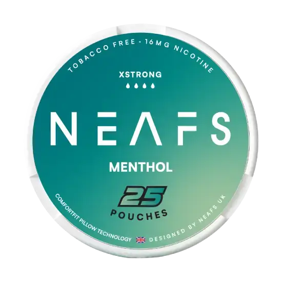 NEAFS Menthol 16mg nicotine pouches can