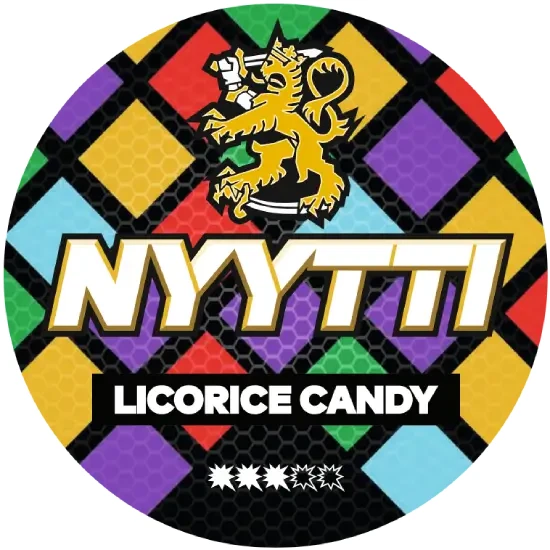 NYYTTI Liquorice Candy 9.6mg nicotine pouches can