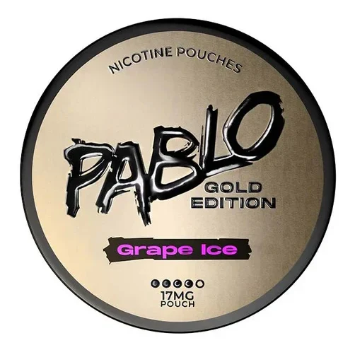PABLO Gold Grape Ice 17mg nicotine pouches can