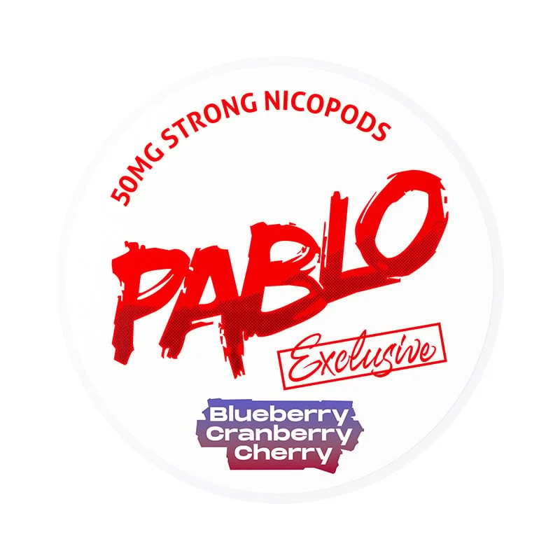 PABLO Blueberry Cranberry Cherry 30mg nicotine pouches can