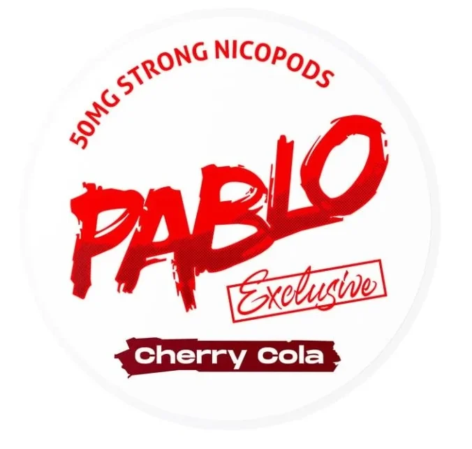 PABLO Cherry Cola 30mg nicotine pouches can