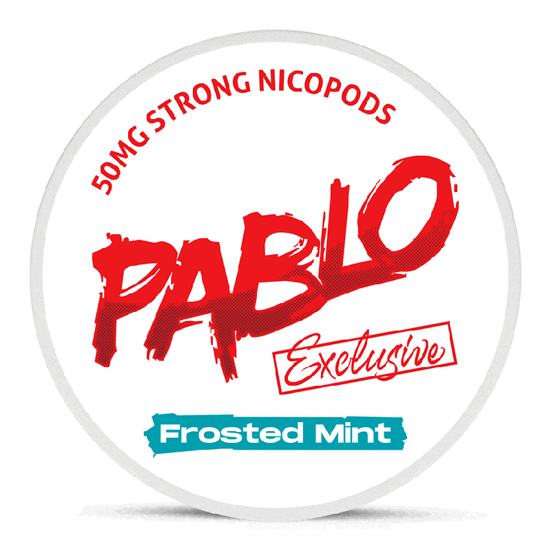 PABLO Frosted Mint 30mg nicotine pouches can