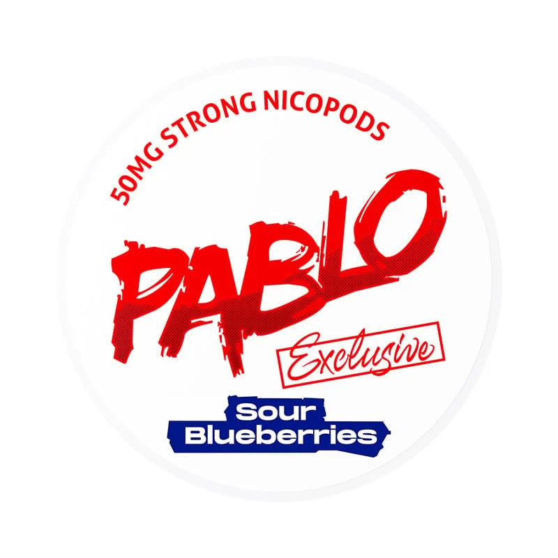 PABLO Sour Blueberries 30mg nicotine pouches can