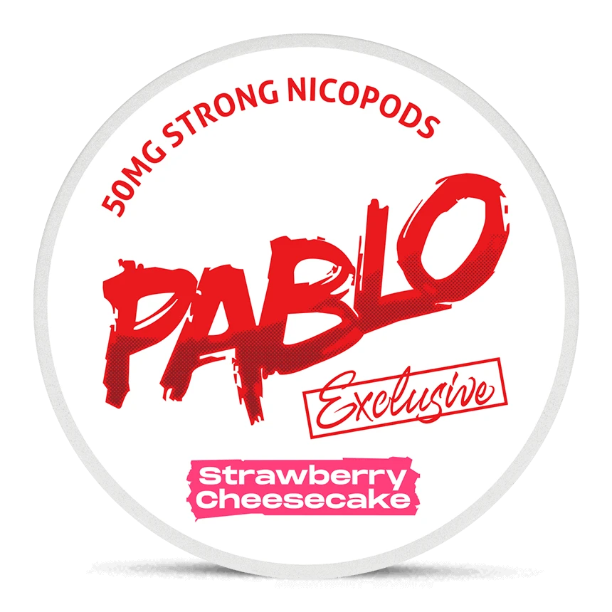 PABLO Strawberry Cheesecake 30mg nicotine pouches can