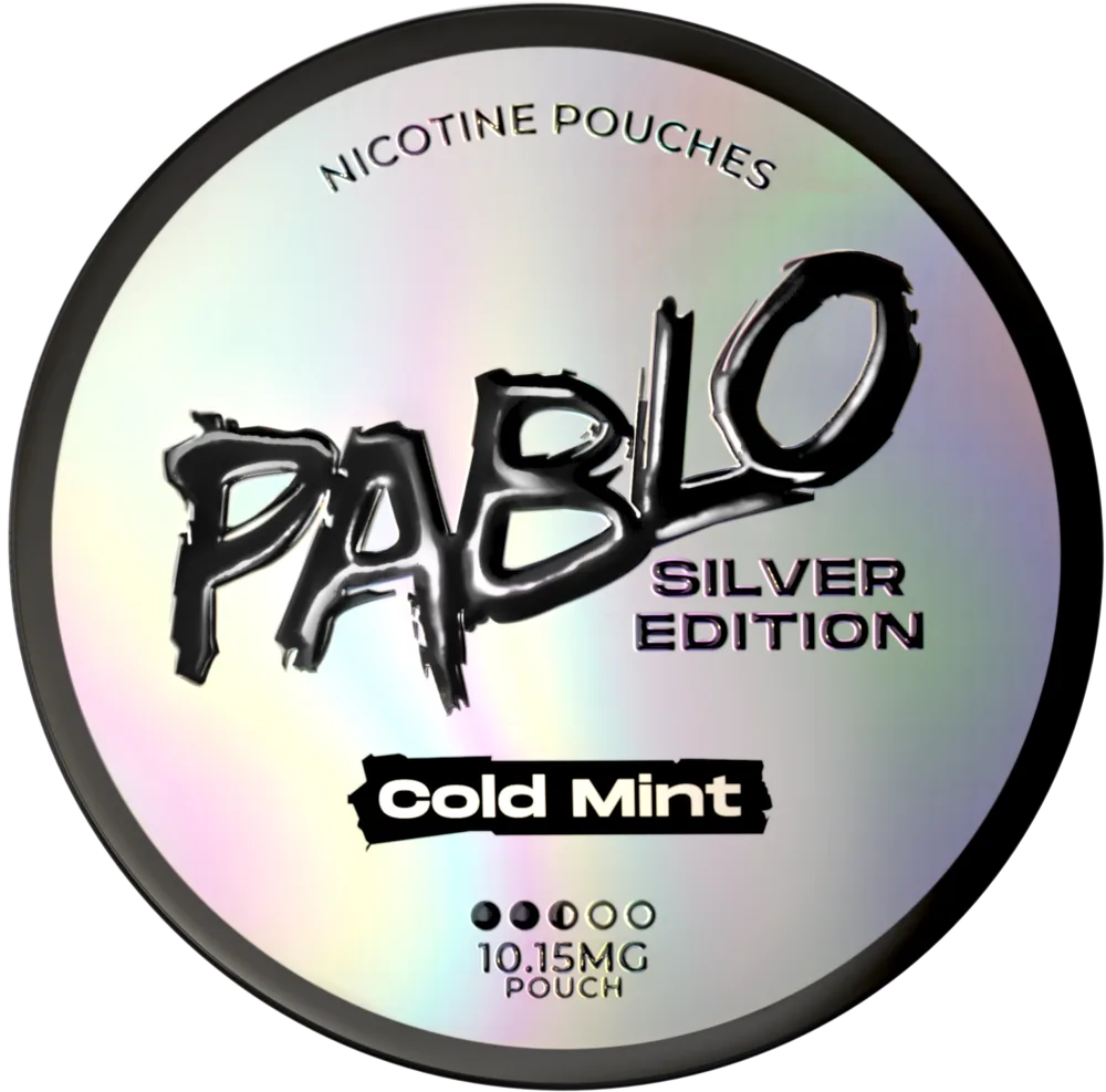 PABLO Silver Cold Mint 10.15mg nicotine pouches can