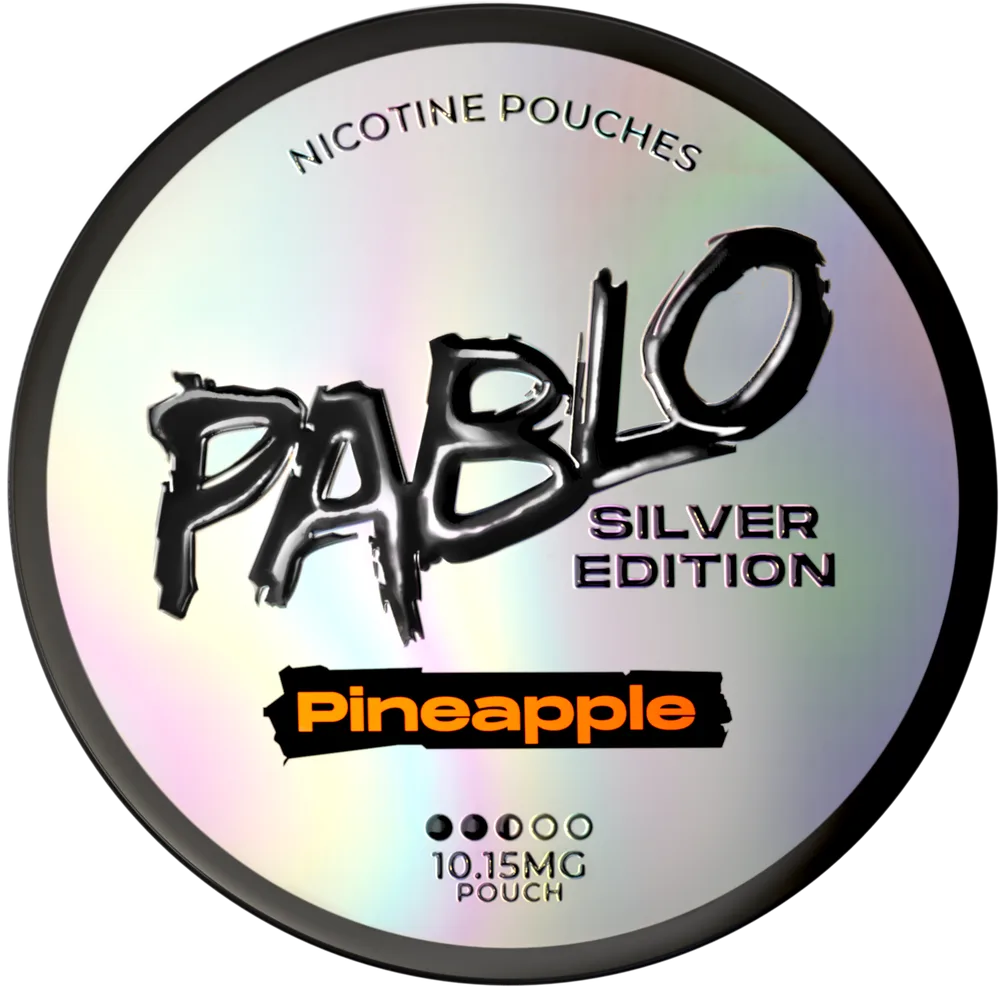 PABLO Silver Pineapple 10.15mg nicotine pouches can