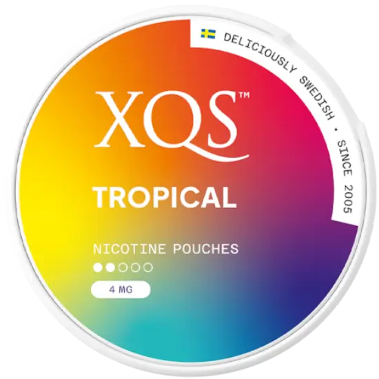 XQS Tropical 4mg nicotine pouches can