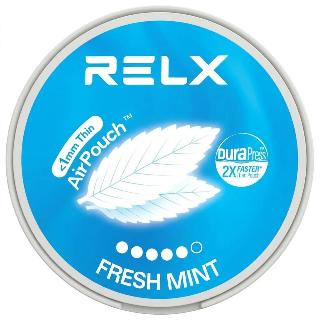 RELX Fresh Mint 14mg nicotine pouches can