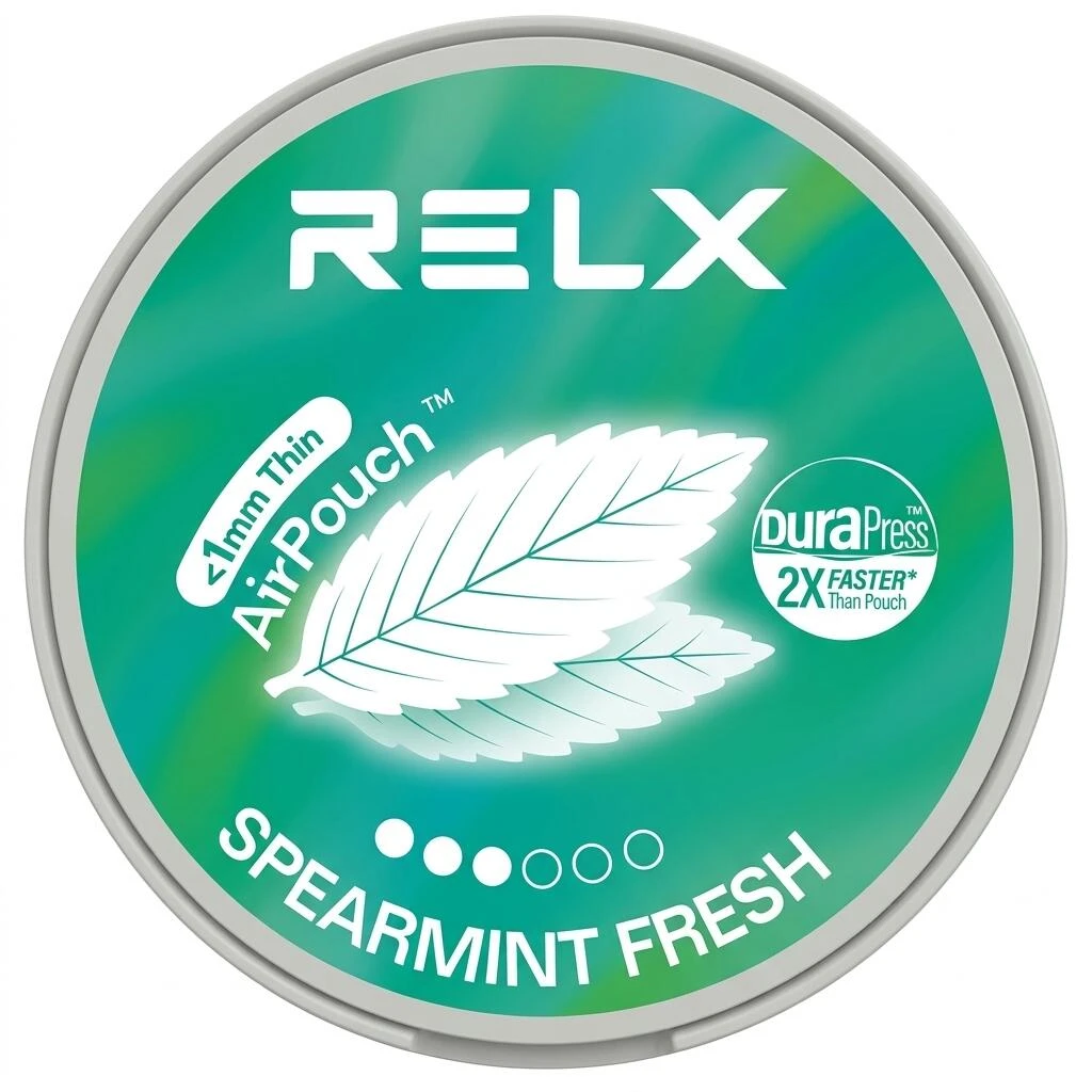 RELX Spearmint Fresh 20mg nicotine pouches can