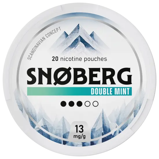 SNOBERG Double Mint 6.5mg nicotine pouches can