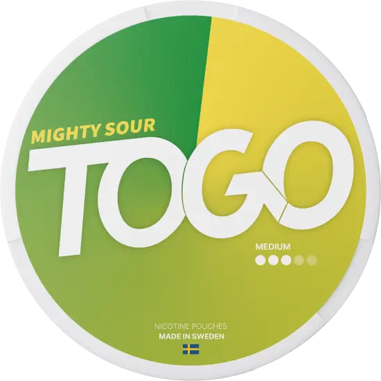 TOGO Mighty Sour 8mg nicotine pouches can