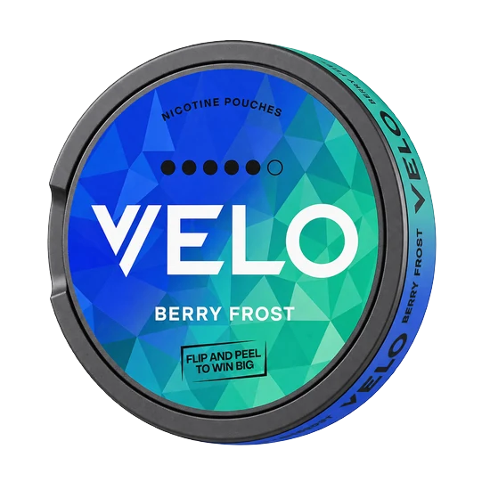 VELO Berry Frost 14mg nicotine pouches can