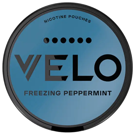 VELO Freezing Peppermint 17mg nicotine pouches can