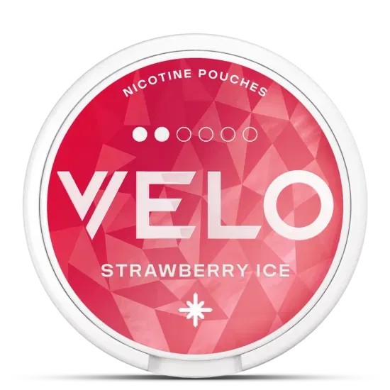 VELO Strawberry Ice Mini 6mg nicotine pouches can