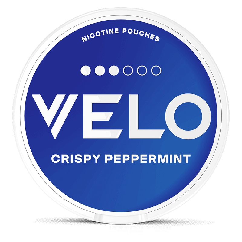 VELO Crispy Peppermint Slim 10mg nicotine pouches can