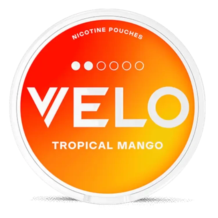 VELO Tropical Mango 6mg nicotine pouches can