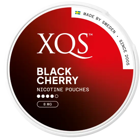 XQS Black Cherry 8mg nicotine pouches can